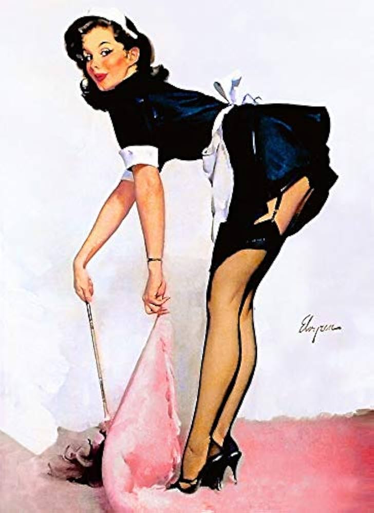 Amazon.com: Vintage GIL ELVGREN Pinup Girl XL CANVAS PRINT Poster
